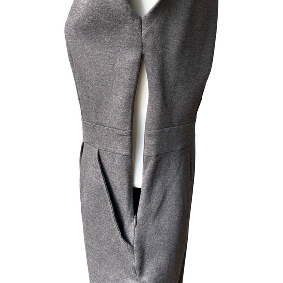 Quince Ultra-Stretch Ponte Cap Sleeve Dress in Grey, Sz M - Picture 13 of 15